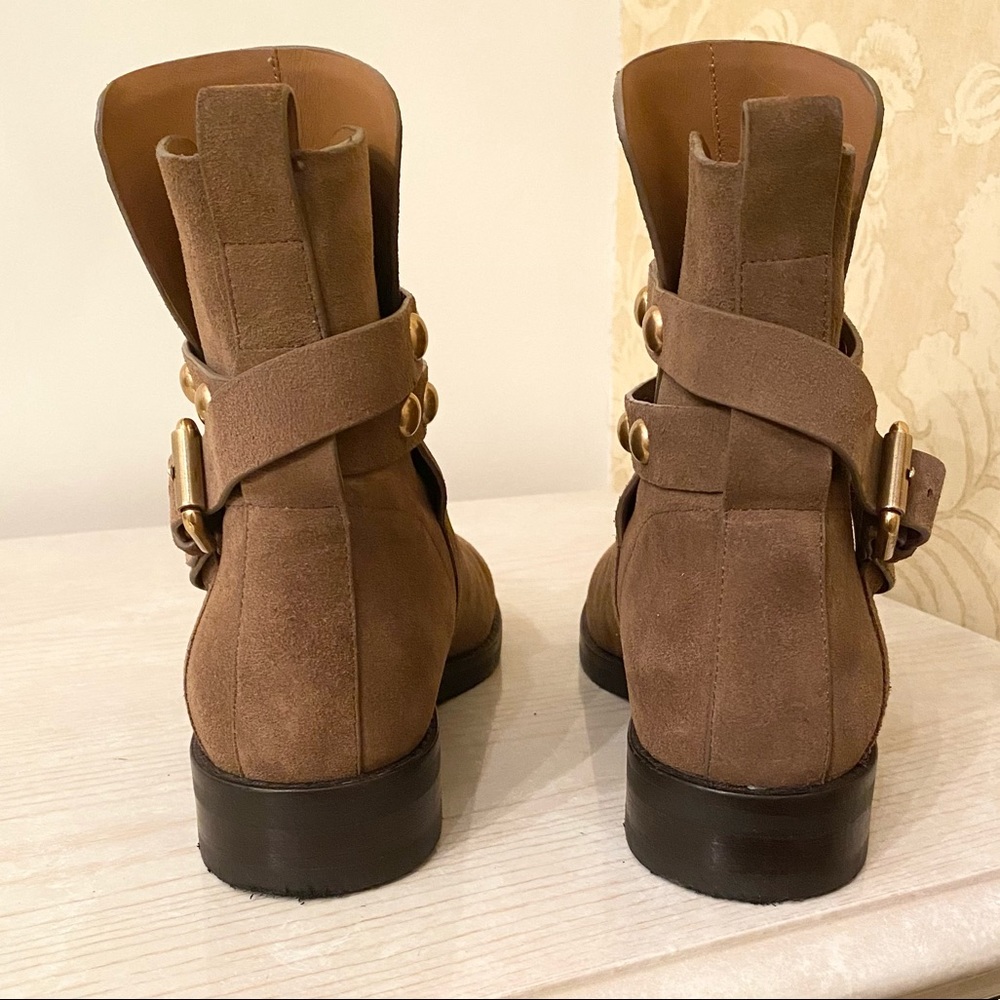 ONLY WORN TWICE. See By Chloe Studded Suede Ankle Boots. US Size 6 - Picture 8 of 16